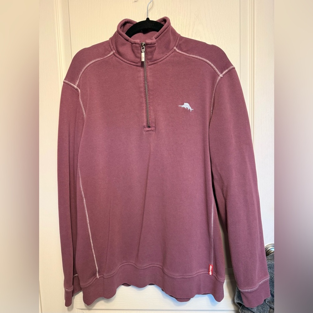 Tommy Bahama Tobago Bay Half-Zip Sweatshirt size large